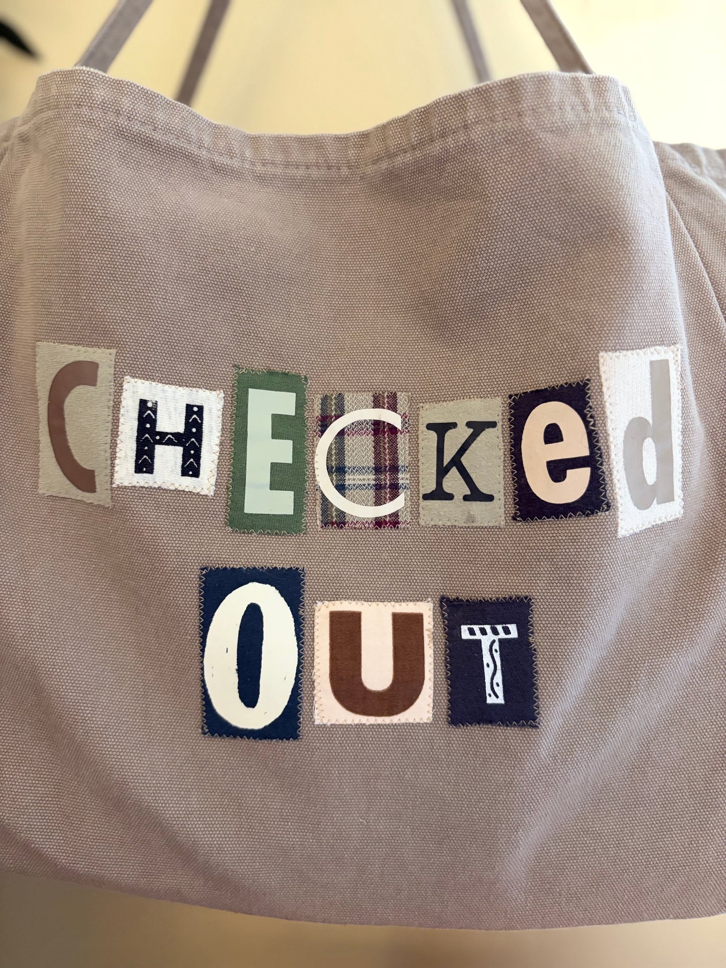 Checked Out - Light Khaki