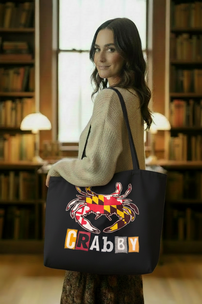 Crabby Black Bag - Model Shot
